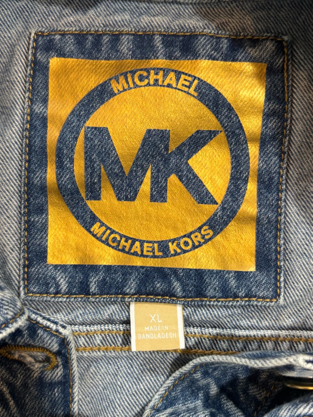 Michael Kors Women’s Denim Jacket Button Front XL - Picture 3 of 8